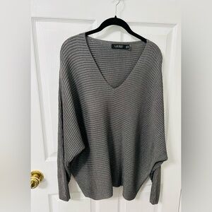 Ralph Lauren gray/silver V-Neck Sweater